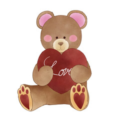 Teddy bear with the heart 