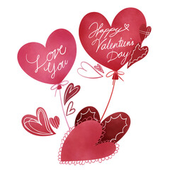 Heart balloon decoration 