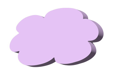 3d speech bubble Blank empty message box Textbox frame for banners, price tags, stickers, design