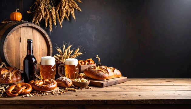 Craft beer tasting and artisan bread pairing event rustic brewery food photography cozy indoor setting close-up view culinary experience