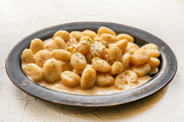 ニョッキ　イタリアのじゃがいもパスタ　Italian home cooked  gnocchi 