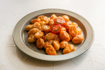 ニョッキ　イタリアのじゃがいもパスタ　Italian home cooked  gnocchi 