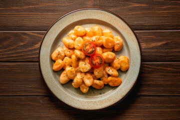 ニョッキ　イタリアのじゃがいもパスタ　Italian home cooked  gnocchi 