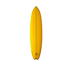 Colorful Surfboard Isolated on Transparent Background