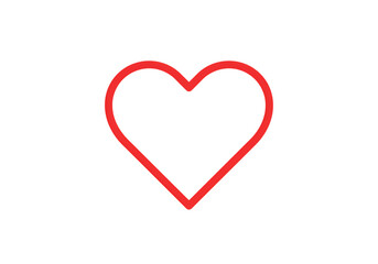 Red Heart Shape Minimalist Pixel Art Design for Valentines Day Love Romance and Relationships isolated on transparent background