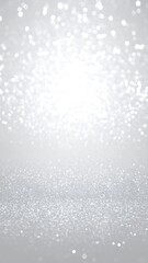 Fototapeta premium Silver glitter bokeh background