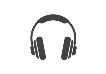 Headphones Audio Listening Icon isolated on transparent background