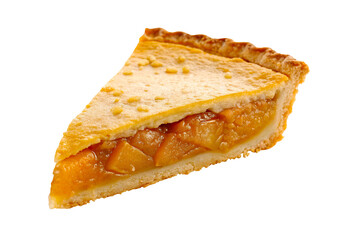 Apple Pie Slice Isolated on Transparent Background