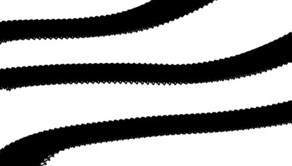 Black Ink Brush Lines Clipart isolated on a transparent background