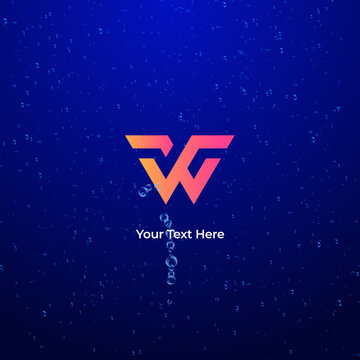 Summer Water Bubbles Logo Reveal | Fresh Underwater Animation Square