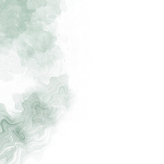 Green Watercolor Abstract Side Border Background with Transparent Texture for Invitation, Greeting Card, Poster and Elegant Design Template