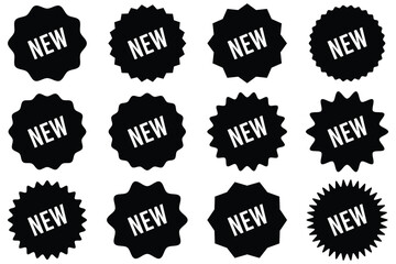 New tag symbol icon, new product, novelty, newest item. new badge vector icon . special offer tag .