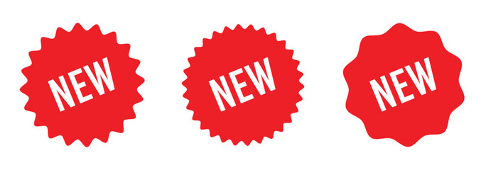 new badge vector icon . special offer tag . new product, novelty, newest item. 