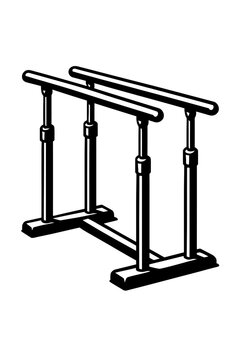 Sturdy Gymnastic Parallel Bars Apparatus for Training and Strength