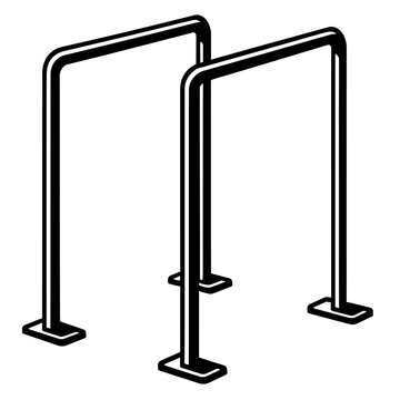 Sturdy Parallel Bars for Gymnastics and Fitness Training