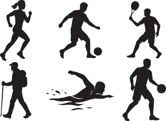 activity silhouette vector