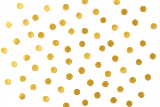 Glittering golden confetti falling, sparkling against transparent surface with celebratory festive mood