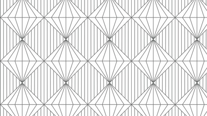 Fototapeta premium Abstract gray pattern geometric vector seamless ornamental and swatches oriental line texture outline white background
