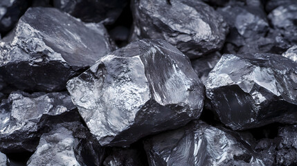 Raw nickel mineral crystals on the black shale exhibit metallic reflections, showcasing strategic mineral resources and industrial clean energy materials.