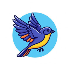 Obraz premium blue bird on a branch