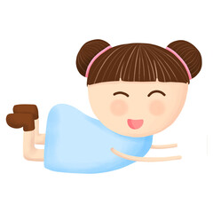girl lying down