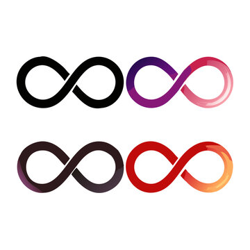 Set Of Infinity Symbols Icons
