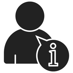 User Info Glyph Icon