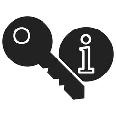 Key Information Glyph Icon