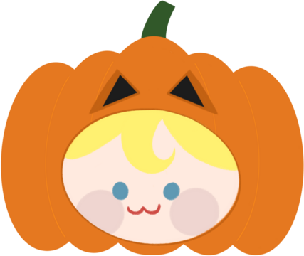 Halloween jack-o’-lantern character set with multiple expressions : cute neutral, in love, curious, wanting. Perfect for seasonal cards, stickers, and digital projects.