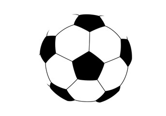 Obraz premium Soccer Ball Icon Minimalist Black and White Design for Sports Websites and Branding isolated on transparent background