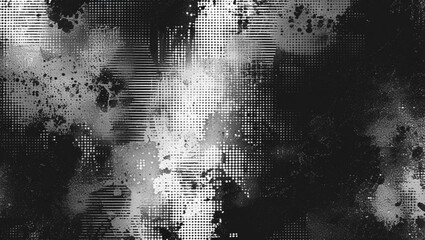 Abstract Black and White Grunge Texture