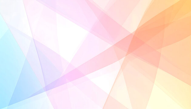 Abstract 3D Render of Peach and White Geometric Forms on Blue Surface