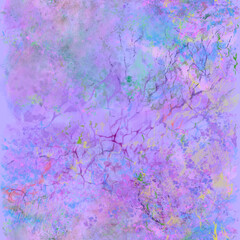 Abstract blurry painted seamless pattern Purple, lilac, blue, green shades Grunge effect Grainy multicolor background