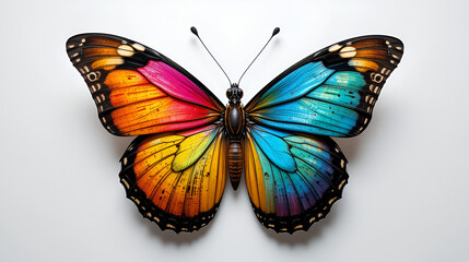 Fototapeta premium butterfly on a white background