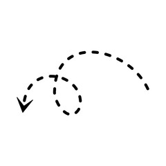 minimalist arrow dot