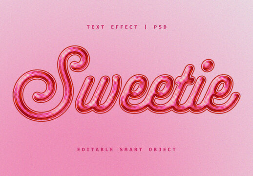 Vibrant Pink Text Effect