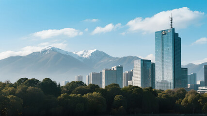 skyscrapers in the city