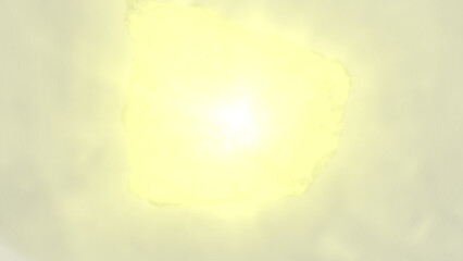 Radiant golden light bursts through soft, ethereal yellow atmosphere, evoking hope and new beginnings.