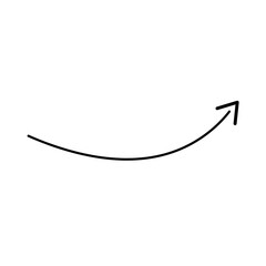 Curved Arrow Up Hand-Drawn Vector Illustration 273.png