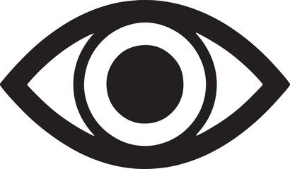 Minimalist eye silhouette vector for vision, design, and creative graphic projects.