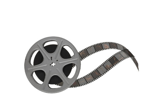 Silver Film Reel – A timeless emblem of cinema’s magic, unfurling stories, emotions, and dreams frame by frame - Powered by Adobe