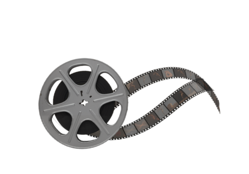 Silver Film Reel – A timeless emblem of cinema’s magic, unfurling stories, emotions, and dreams frame by frame