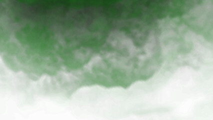 Eerie green mist rising, mysterious fog effect, perfect for Halloween designs and fantasy themed illustrations