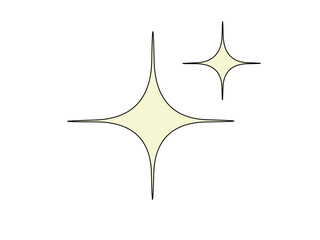 キラキラマークのイラスト