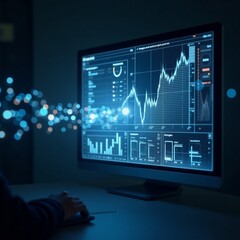 Augmented Market Prediction Display Near Screen