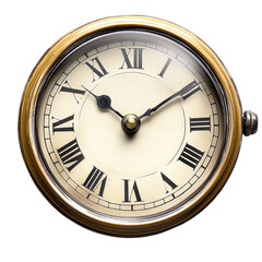 Vintage clock face, Roman numerals
