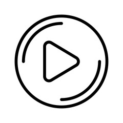 Vector multi color icon for Play button