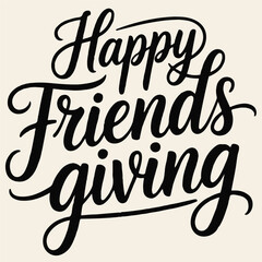 Friendsgiving t-shirt design.