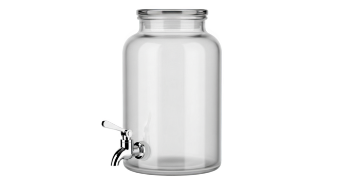 Glass Beverage Dispenser With Spigot