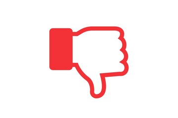 NO icon, NO buttons, dislike sign, dislike button symbol, NO sign, not agree buttons, not allowed sign, dislike symbol, not tested, no verified, not like